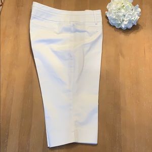 Crisp White cropped pants